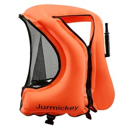 Snorkel Vest for Adults, Inflatable Snorkeling Vest for Men & Women, Portable Swim Jacket & Buoyancy Vest for Snorkeling