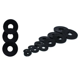 Nylon Black Penny Washers Plastic Repair Washer M3 M4 M6 M8 M10 M12 - Pack of 6 (M6 x 18mm)