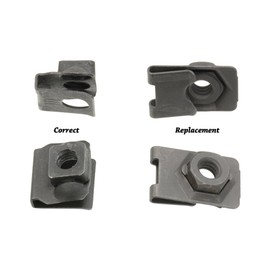 1963-1967 Corvette Glove Box Frame U-Nut Set - Correct (6 Pieces)