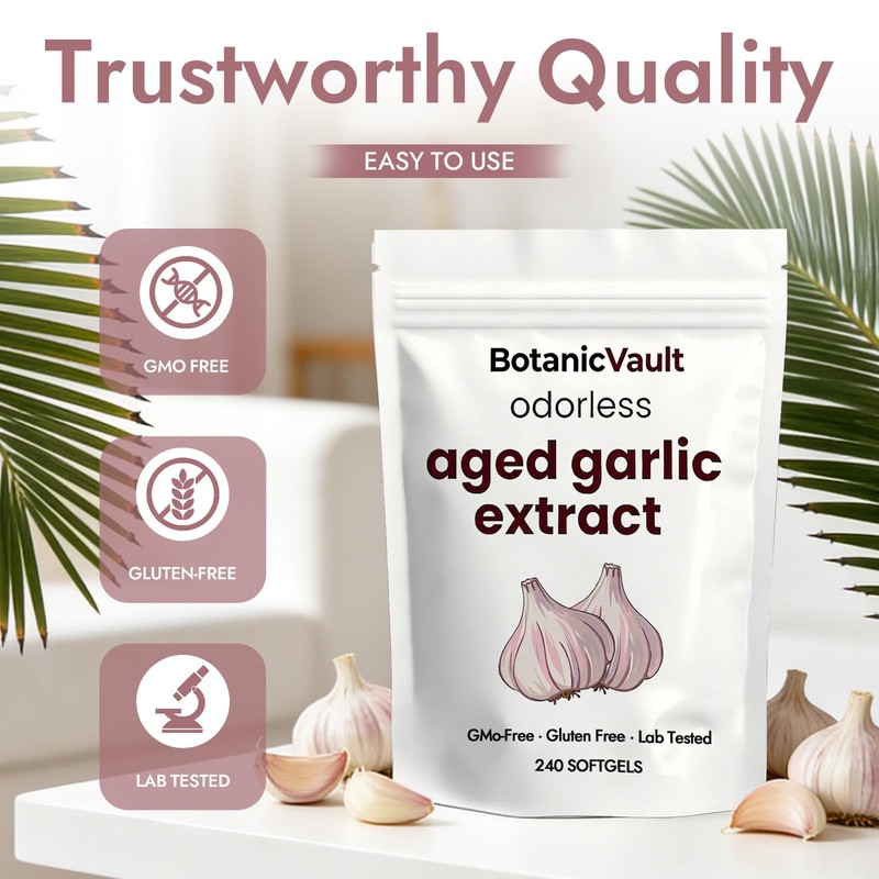 Botanic Vault Aged Garlic Extract | Antioxidant Support for Heart