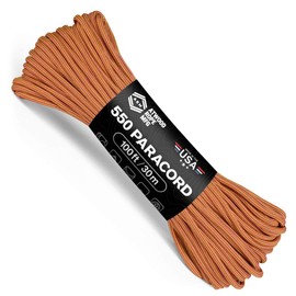 Atwood Rope MFG Color Changing 550 Paracord 100 Feet 7-Strand Core Nylon Parachute Cord Outside Survival Gear Made in USA | Lanyards, Bracelets, Handle Wraps, Keychain (Mojave)