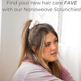 VOLO Hair Drying Scrunchie | Hair Scrunchies for Women | Ultra Soft, Thick, Anti Frizz, Breakage Free, Absorbent, & Gentle Ties that Decrease Dry Time | Microfiber | Luna Gray & Cloud Pink 4PK