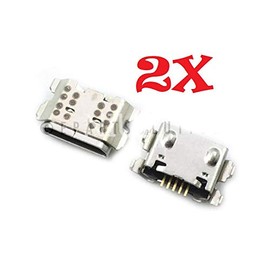 ePartSolution_ 2X Micro USB Charger Charging Port Dock Connector USB Port for LG Aristo 4 Plus X320 LM-X320TA/X320TAMA/X320TAPM Replacement Part USA