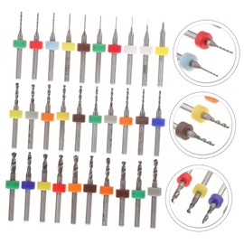 TEHAUX 30Pcs Micro Drill Bit Jewelry Making Pcb Drill Bit Kit for Circuit Board Engraving Tungsten Drills for Crafts Range