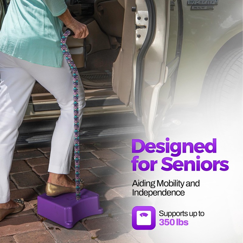 EZ-Step Stair Climbing Assist Cane – Stair Lift for Seniors,