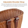 Bicycle Basket, Front Handlebar Bike Basket, Rattan Storage Basket Waterproof,