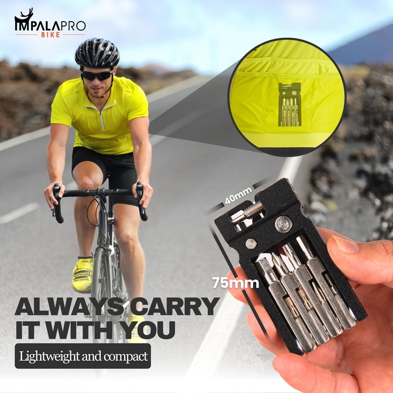 IMPALAPRO Bike Tool Kit Set 20 in 1 Compact and