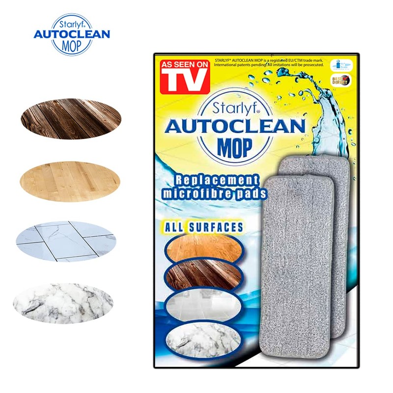 STARLYF Extra Microfibre Mop Pads for Mops, Universal Replacement Parts,