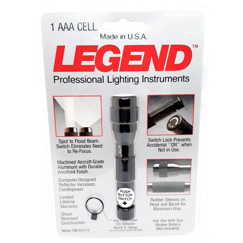 Brinkmann Legend Professional Flashlight Machined Aluminum,Keyri