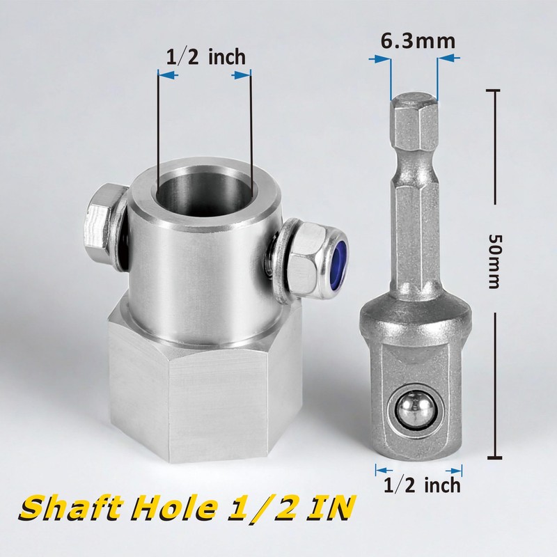 Upgraded Stainless Steel Top Wind Trailer Jack Crank Handle Cordless