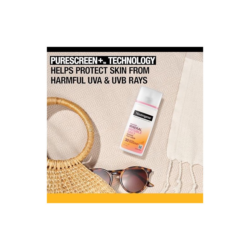 Neutrogena Purescreen+ - Protector solar mineral invisible de defensa diaria
