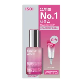 ISOI Blemish Care Up Serum, Kikaku (0.7 fl oz + 0.2 fl oz (20 ml) + 0.2 fl oz (5 ml), Beauty Serum, Oil, Texture Care, Moisturizing, Glossy, Transparent, Dull, Tone Up, Vegan, Korea