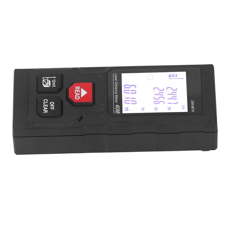 Laser Distance Meter Millimeter Level Accuracy 40m Range Red Light