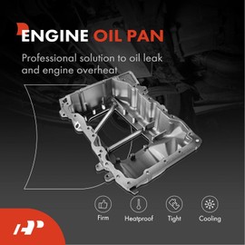 A-Premium Upper Engine Oil Pan Sump with Drain Plug Compatible with Jeep Wrangler 2012-2017, Wrangler JK 2018-2018, V6 3.6L