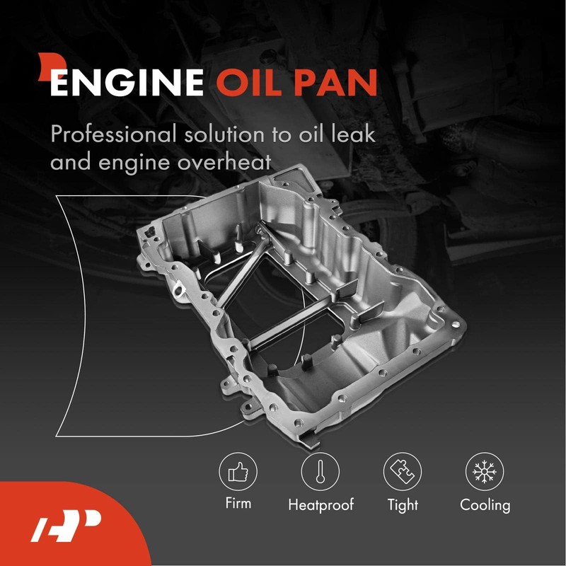 A-Premium Upper Engine Oil Pan Sump with Drain Plug Compatible