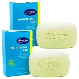 DERMISA BARRA DE JABON ACLARANTE PARA MANCHAS OSCURAS 85GR 2 PIEZAS
