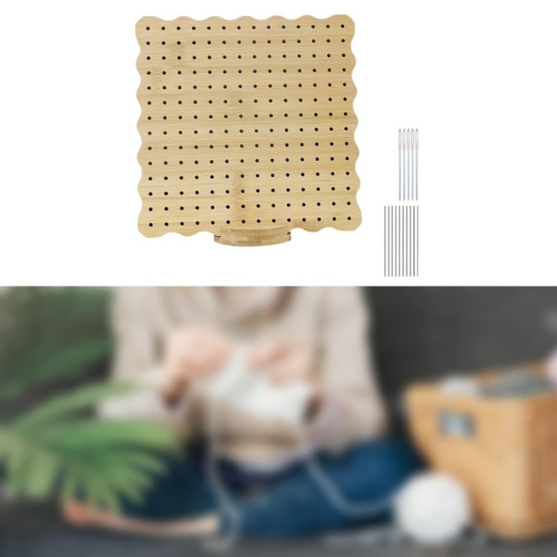 P Prettyia Crochet Blocking Board Knitting Blocking Board Hole Board