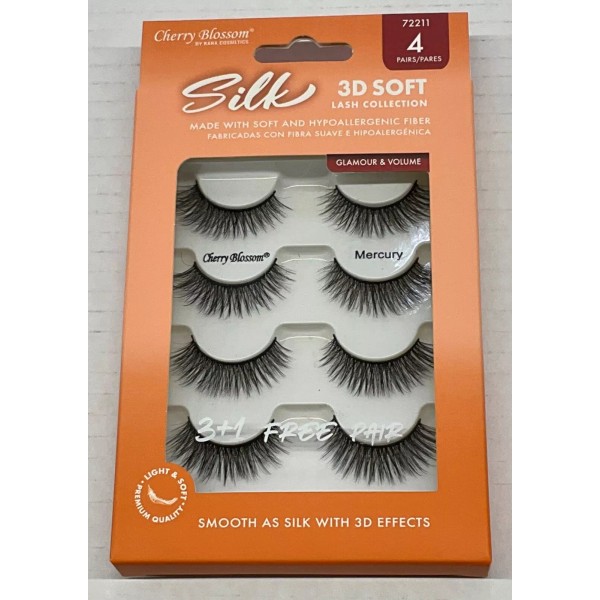 CHERRY BLOSSOM SILK 3D SOFT LASH VALUE PACK MERCURY #72211