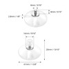 QWORK® Suction Cups for Windows Diameter 40 mm with Knurled