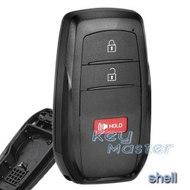 KeyMaster Smart Keyless Remote Card Key Shell Fob for Toyota Prius Prime Sequoia 2023-2025