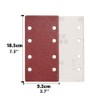 ASDSH Sandpaper Waterproof Sandpaper Sandpaper Rectangular Sandpaper 8 Holes Sanding