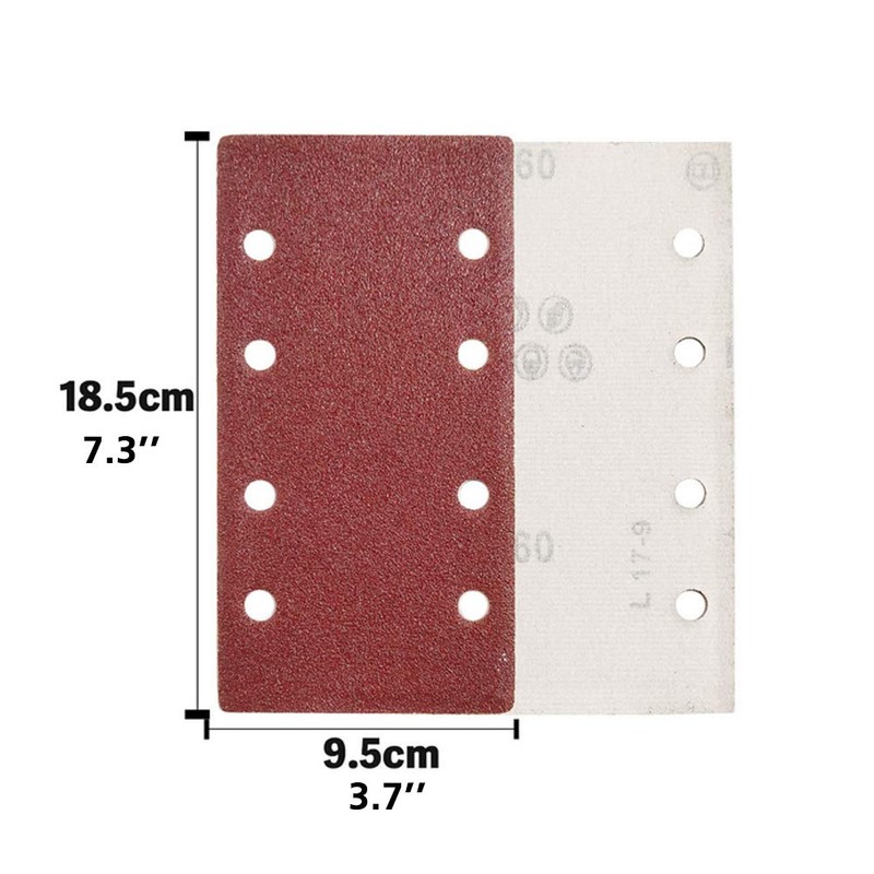 ASDSH Sandpaper Waterproof Sandpaper Sandpaper Rectangular Sandpaper 8 Holes Sanding