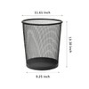 SHSYCER 10-Pack 6 Gal Mesh Office Trash Can&150Pcs Garbage Bags,