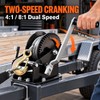 Manual Hand Crank Winch with 33 ft Steel Cable, 800/3500
