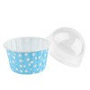 100 piezas de mini forros para cupcakes, vasos redondos de