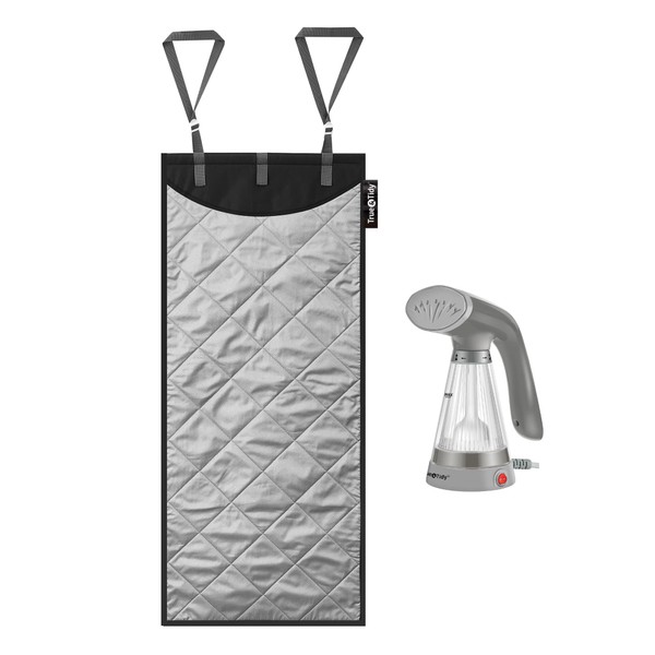 True & Tidy Complete Garment Care Compact Travel Clothes Steamer