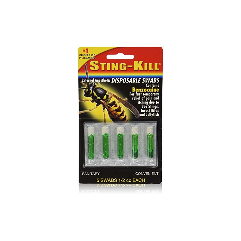 Sting-Kill Disposable Swabs - 5 Ea - Pack of 6