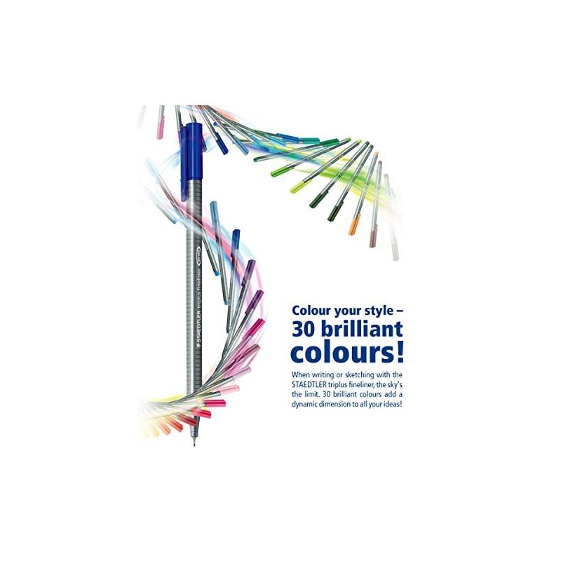 Staedtler Triplus Fineline 334 – Superfine Tip 0.3 mm Crimson