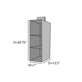 Covermates Keepsakes Hanging Shoe Organizer Set - Heavy Duty Material, Sturdy Interior Shelves, Includes Trays with Dividers - Closet Storage, Red Heather