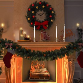 Suclain 12 Pcs Wedding Candlestick Holders Taper Candles Set Clear Glass Candle Holder and White Tapered Candles Dripless Tall Candle Sticks for Wedding Dining Table Favor(Gold)