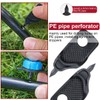 ToToT 4mm Hole Punch 3PCS Black 4mm Micro Drip Irrigation