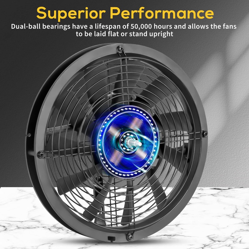 SXDOOL 250mm 25cm 10" Large Air Flow Cooling Fan,250X30mm AC