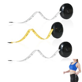 Set Di 3 Metri A Nastro Da Cucito, Metri A Nastro Flessibili Retrattili Bifacciali Per Cucito, Artigianato E Perdita Di Peso, 2 M + 1,5 M Con Misure In Centimetri E Pollici (Nero/Bianco, Nero/Giallo)