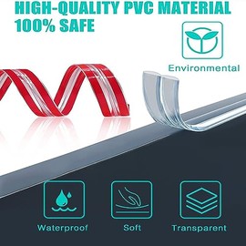 JESWO Esquineros Protectores para Bebe, Protectores de Esquinas para Muebles de Silicona, Tira Protectora de Bordes 3M + 4 Esquinas Para Mesas, Esquinas, Escaleras