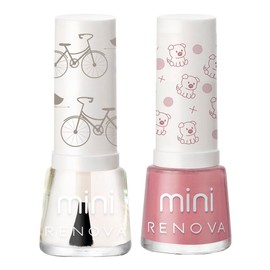 Esmaltes de uñas Renova Mini Duo Lupita y Brillo cada uno 7.7ml
