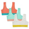 INNERSY Girls' Sports Bras Comfortable Cotton Wireless Little Girls Training
