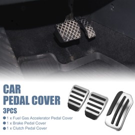 A ABSOPRO Set of 3 Car Accelerator Pedal and Brake Pedal Cover Set for Nissan Juke