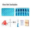 Silicone Popsicle Molds with Sticks Wpunwen 12 Cavity Ice Popsicle