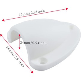 ieron Pack of 2 Nylon Large Marine Wire Cable Vent Cover Marine Clam Shell Vent Wire Cable Hose Vent Cover Boat Transducer Wiring Cover Clamshell Vent with