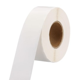 MECCANIXITY 1 Inch Circle Dot Stickers Color Coding Labels Blank Round Label Waterproof Self-Adhesive Sticker for Envelope Document Organize Gift Box (Transparent, 1 Roll, 1000Pcs/Roll)