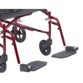 Complete Medical Footrest Set Red for Item, 1 Pound