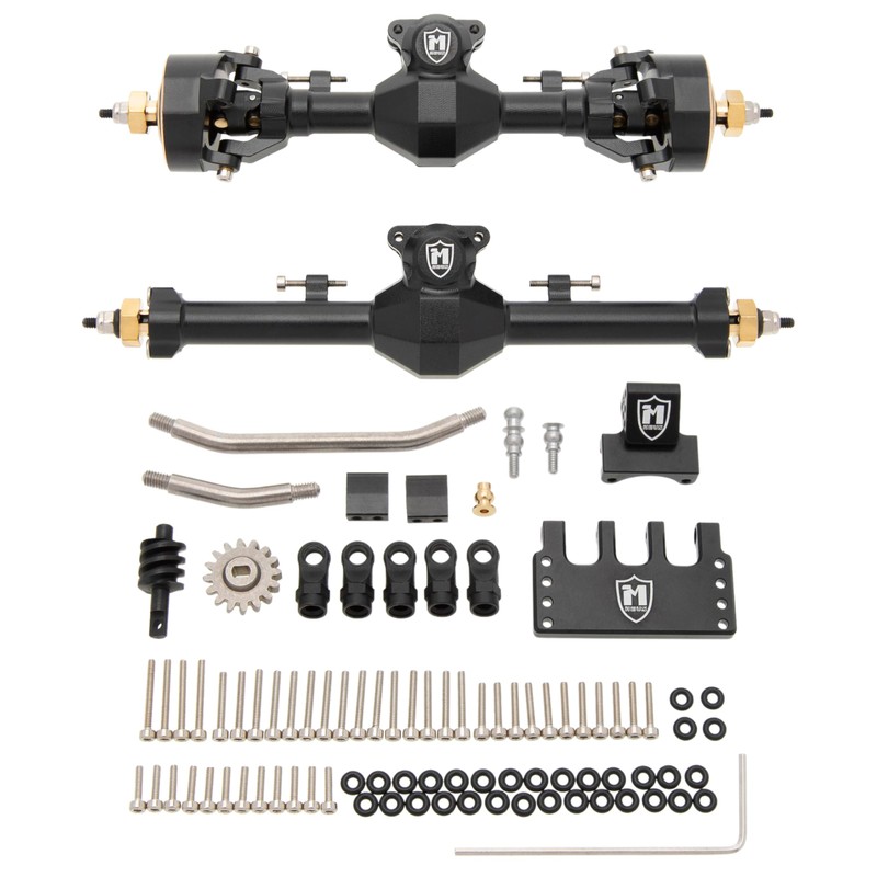 MEUS RACING SCX24 Axles Isokinetic 3-Section CVD 52° Max. Steering