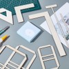 AHANDMAKER Bookbinding Simple Scrapbooking Tool L Shaped Ruler Made of