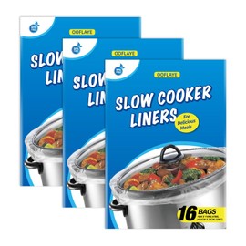 Slow Cooker Liners Small Size Pot Liners Disposable Cooking Bags Fit 1QT to 3QT Suitable for Slow Cooker and Oval & Round Pot (48)