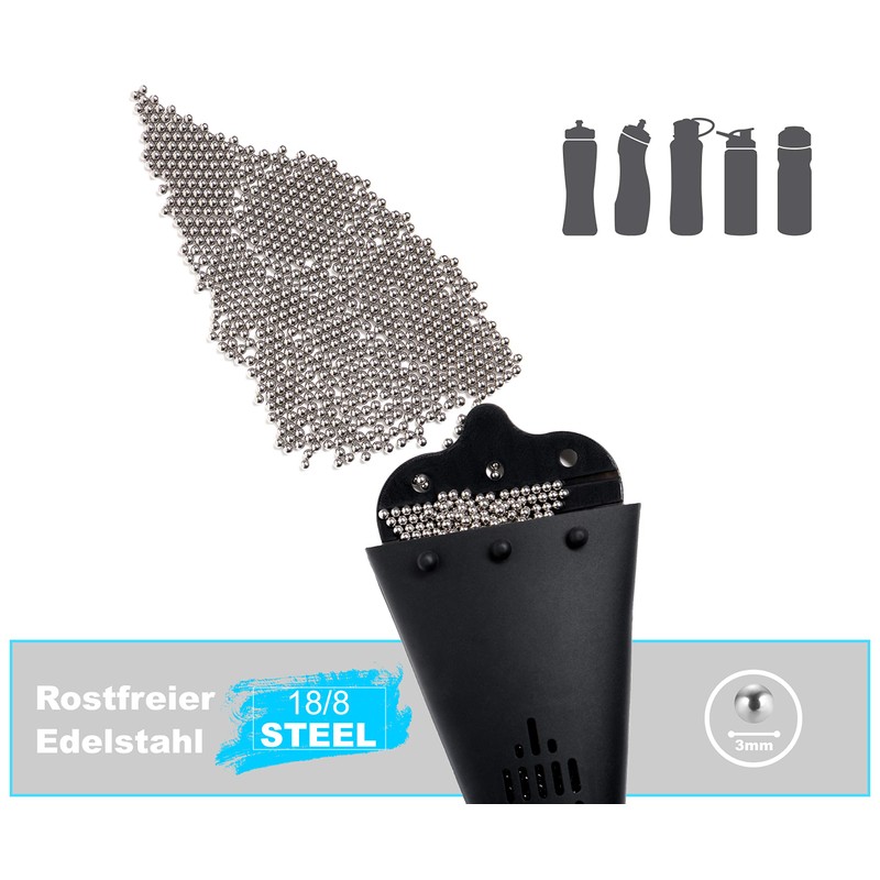 Stainless Steel Cleaning Beads for Cleaning Bottles, Vases, Carafes and