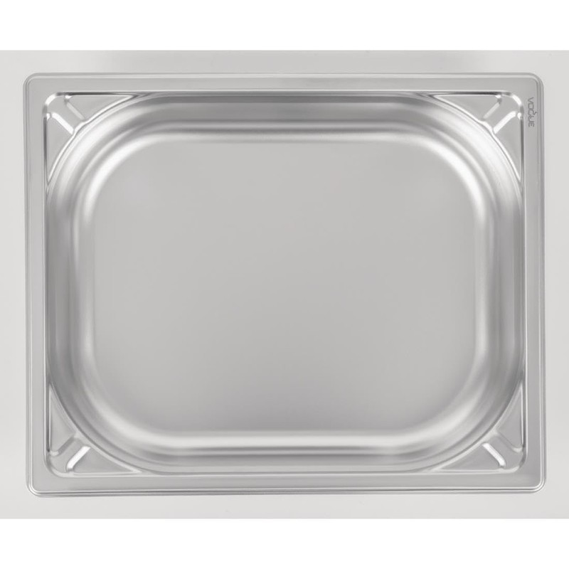 Vogue Heavy Duty Stainless Steel 1/2 Gastronorm Tray 4 Litre/Depth: